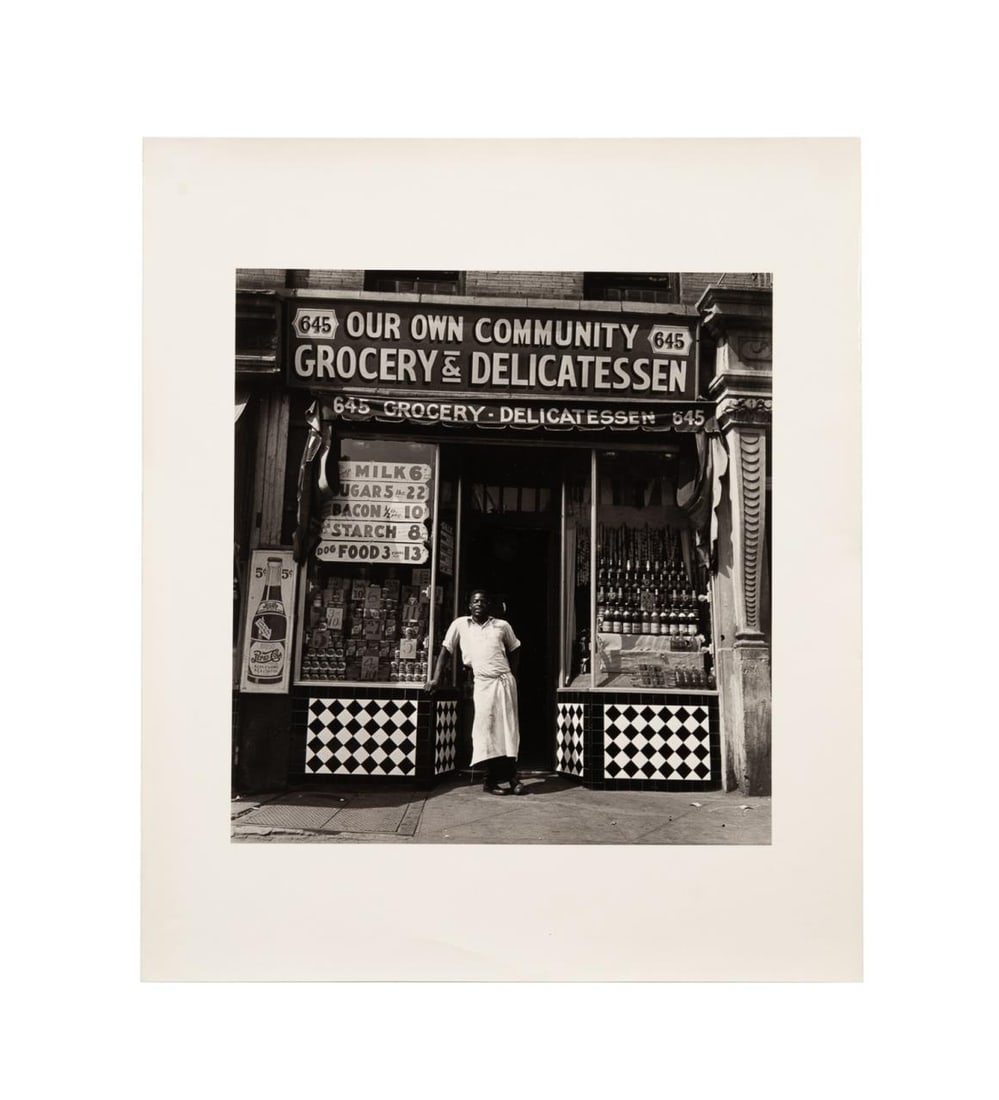 AARON SISKIND 1940 HARLEM GROCERY STORE, B&W PHOTO (1 of 5)