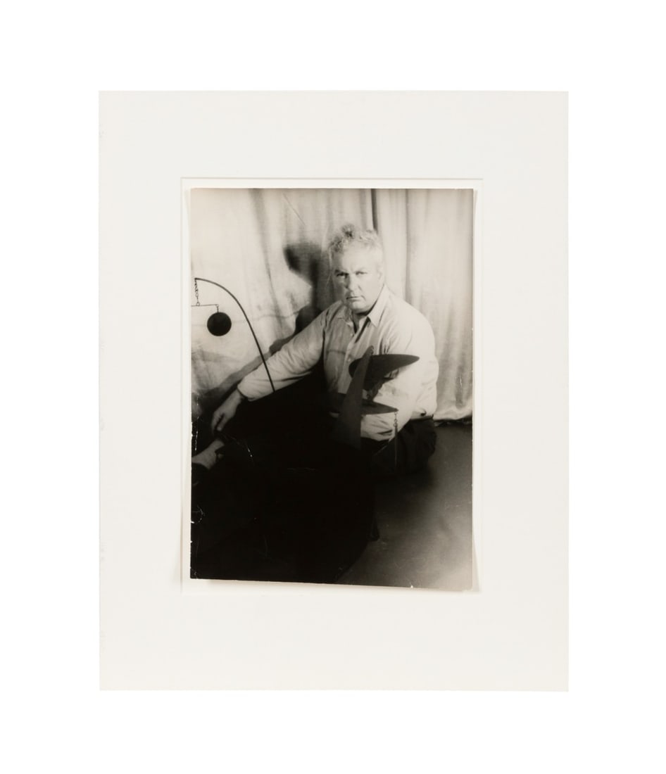 C. VAN VECHTEN, CALDER W/ MOBILE 1947 SILVER PRINT (1 of 8)