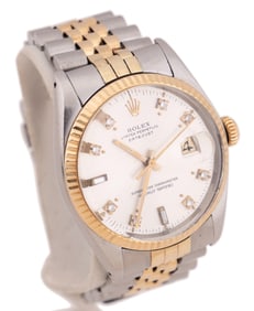 MENS' ROLEX TWO-TONE DATEJUST 35MM, 1981