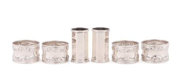 6 PIECES OF GORHAM & TIFFANY STERLING TABLEWARE
