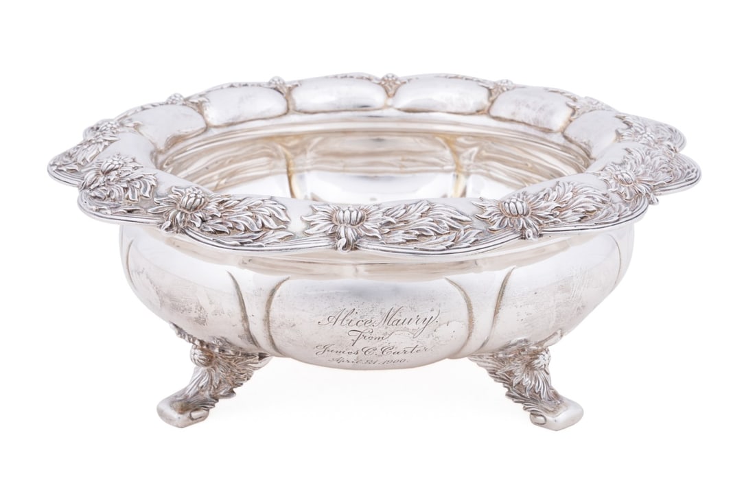 TIFFANY & CO. 'CHRYSANTHEMUM' STERLING CENTERPIECE (1 of 8)
