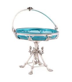 REED & BARTON VICTORIAN SILVERPLATE BRIDE'S BASKET