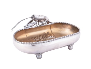19TH C. WILCOX SILVER PLATE CO. LOBSTER DISH