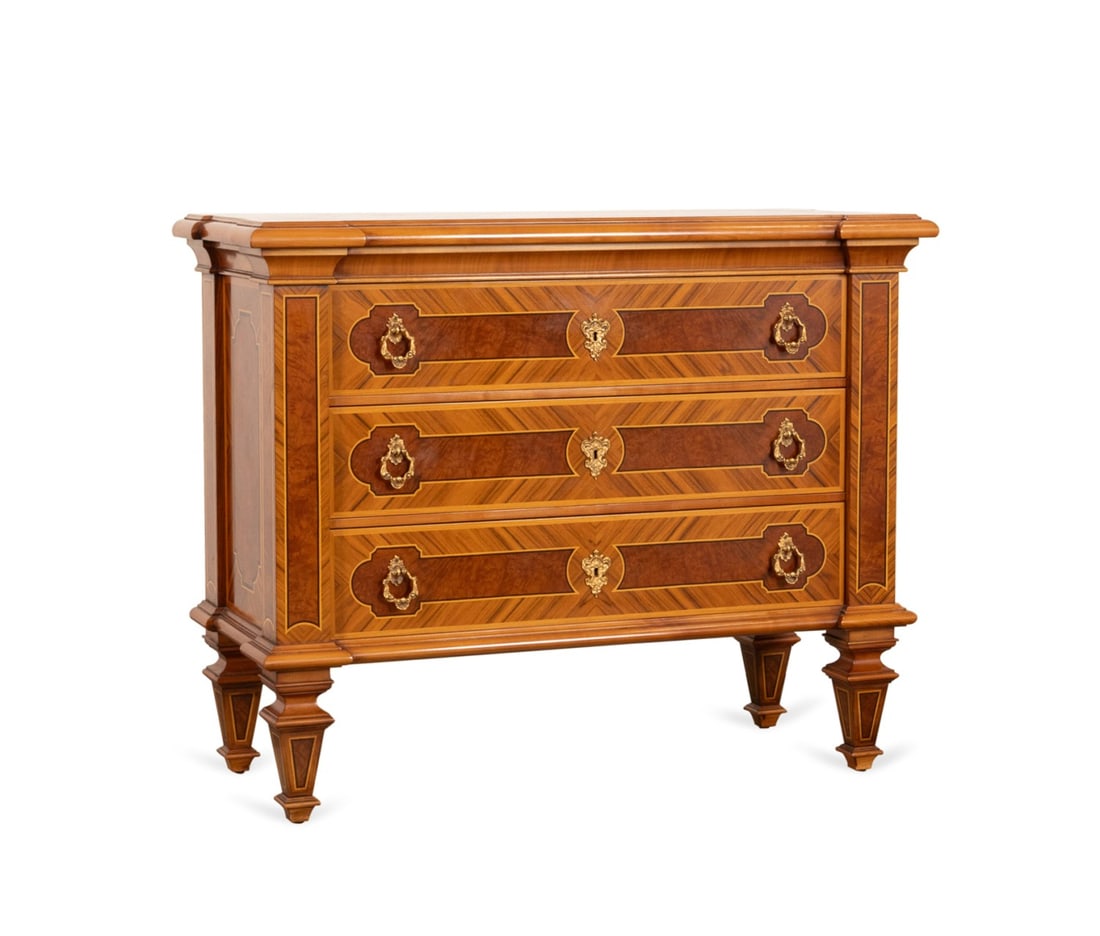 COLOMBO MOBILI NEOCLASSICAL STYLE INLAID CHEST (1 of 6)