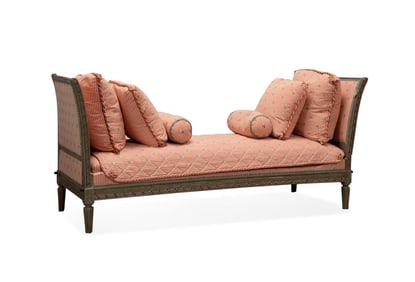 18TH/19TH C. LOUIS XVI STYLE DAYBED WITH CUSHIONS