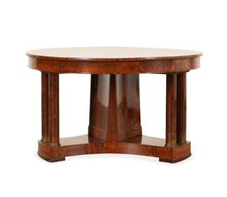 EMPIRE STYLE MAHOGANY CENTER OR RENT TABLE
