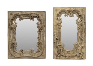 PAIR OF 18TH C. LOUIS XV BOISERIE MIRRORS