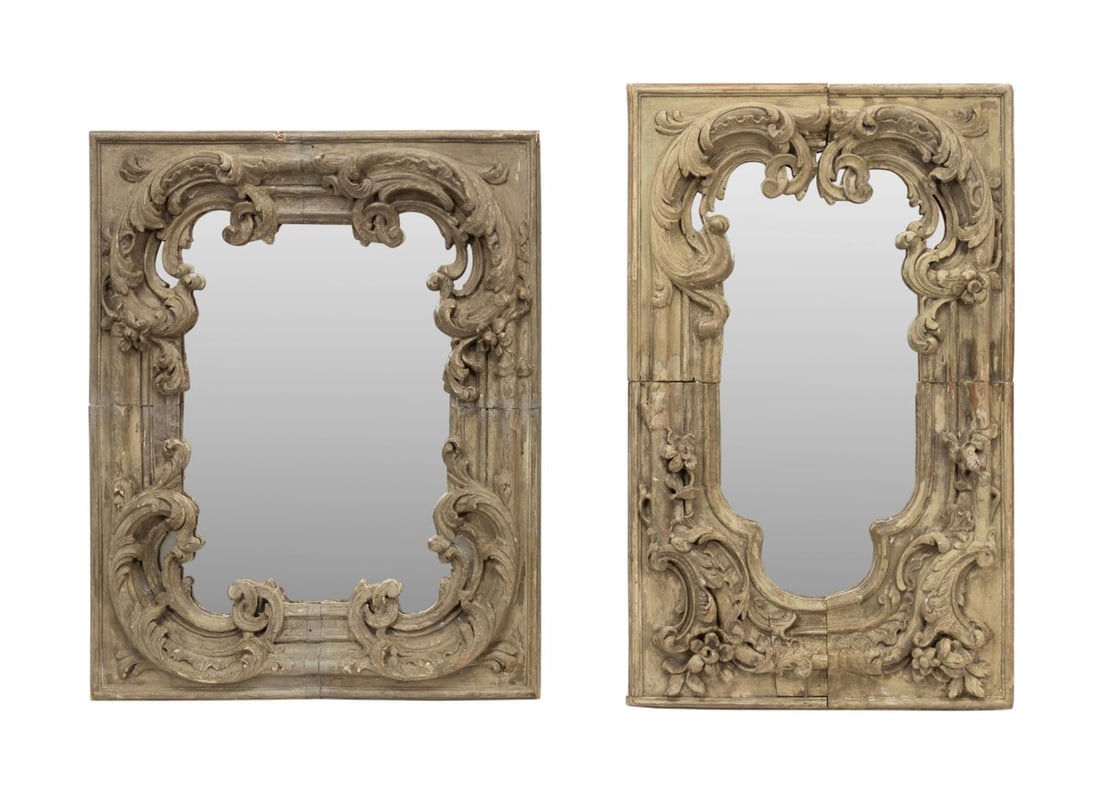 PAIR OF 18TH C. LOUIS XV BOISERIE MIRRORS (1 of 5)