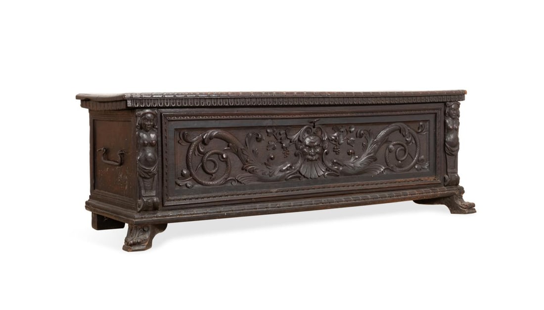 18TH/19TH C. ITALIAN BAROQUE STYLE CASSONE (1 of 7)