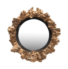 ITALIAN BAROQUE STYLE ACANTHUS CONVEX MIRROR
