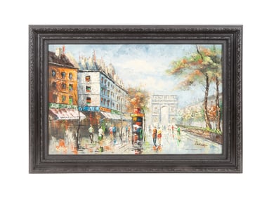 CAROLINE BURNETT, CHAMPS ELYSEES SCENE, OIL