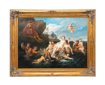 'THE TRIUMPH OF GALATEA' OIL, AFTER LUCA GIORDANO