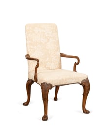 BAKER STATELY HOMES GEORGE II STYLE ARMCHAIR