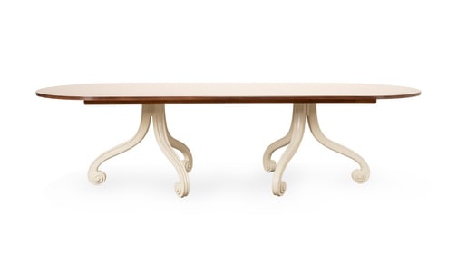 E.J. VICTOR 'CAROLINA' PEDESTAL DINING TABLE