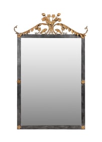 MAITLAND-SMITH NEOCLASSICAL STYLE IRON MIRROR