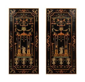PAIR OF MAITLAND-SMITH STYLE NEOCLASSICAL PANELS