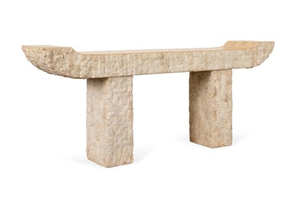 MAITLAND-SMITH MING STYLE MACATAN STONE CONSOLE