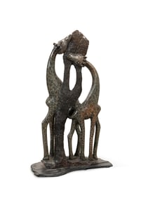 GODKNOWS GONO AFRICAN SHONA GIRAFFES SCULPTURE