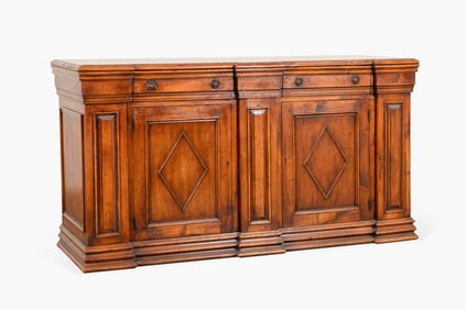 ITALIAN BAROQUE STYLE MAHOGANY MEDIA CABINET
