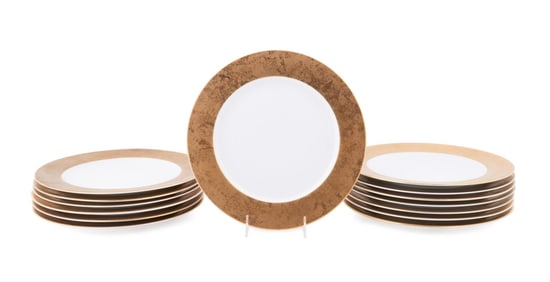 14 PHILIPPE DESHOULIERES 'CARAT' SERVICE PLATES