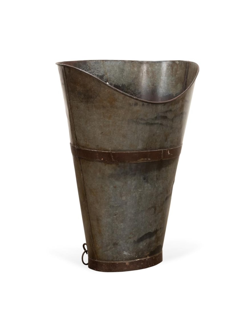 19TH/20TH C. FRENCH METAL GRAPE BASKET OR HOD (1 of 7)