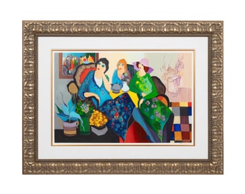 ITZCHAK TARKAY 'GIRLS GETAWAY', AP 37/50 SERIGRAPH
