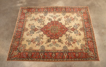 PERSIAN TABRIZ HAND-KNOTTED RUG