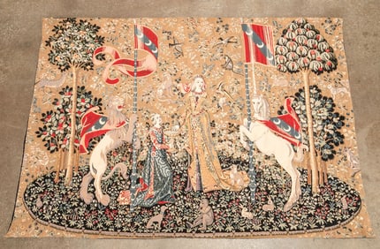 CONTEMPORARY TAPESTRY AFTER THE LADY & THE UNICORN