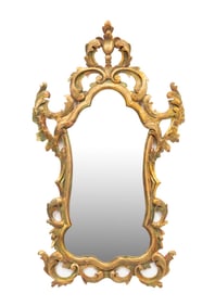 ITALIAN DISTRESSED BAROQUE STYLE MIRROR