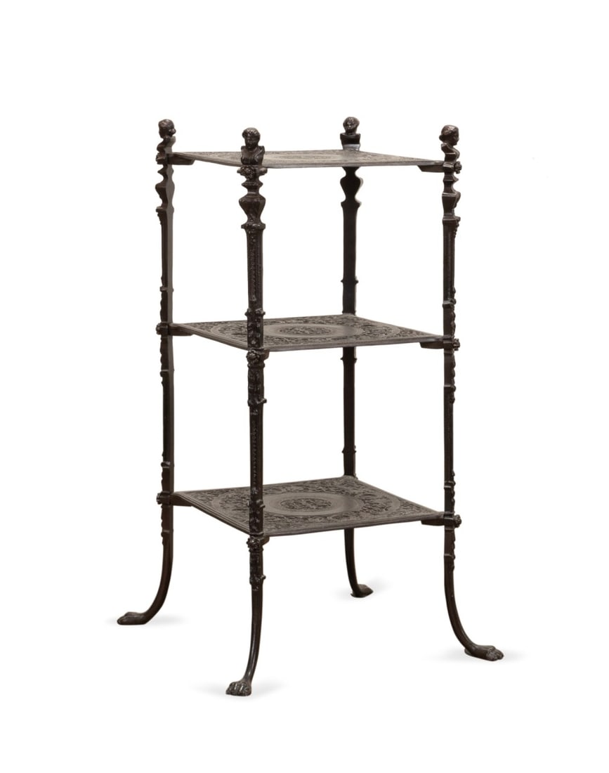 THREE-TIER ETAGERE, MANNER ZIMMERMAN OF HANAU (1 of 7)