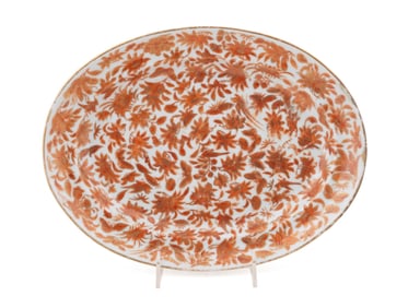 CHINESE EXPORT PORCELAIN ORANGE PLATTER