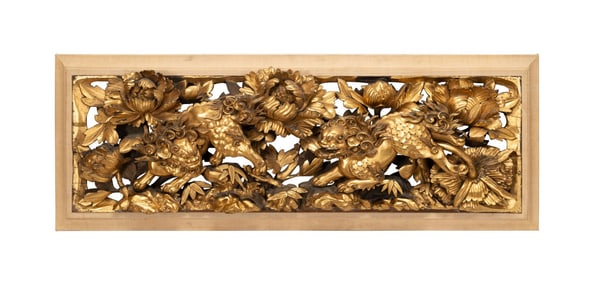 GILT CHINESE OVERHEAD PANEL