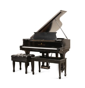 1901 STEINWAY EBONY BABY GRAND PIANO