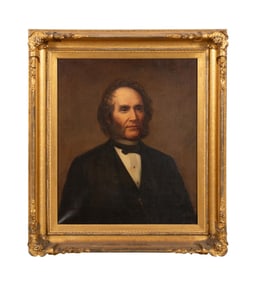 ENGLISH SCHOOL PORTRAIT OF A GENTLEMAN OIL