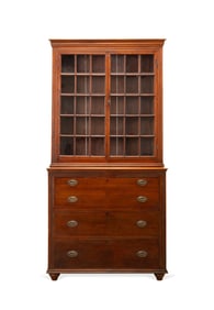 19TH C. AMERICAN FEDERAL BUREAU BOOKCASE