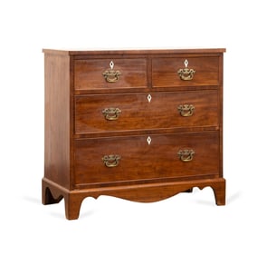 19TH C. AMERICAN SHERATON MAHOGANY CHEST
