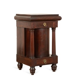 AMERICAN EMPIRE MAHOGANY WASH STAND, C. 1830