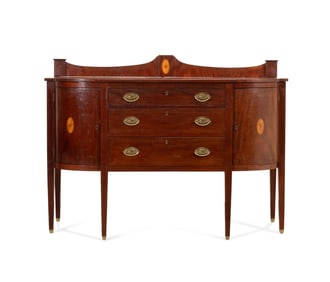 AMERICAN HEPPLEWHITE STYLE MAHOGANY SIDEBOARD
