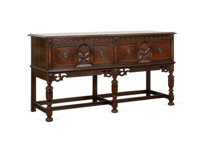 BERKEY & GAY JACOBEAN STYLE BUFFET, C. 1930