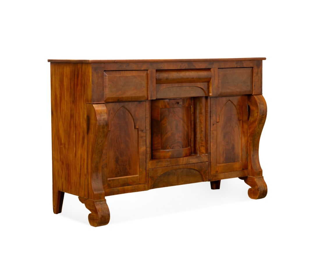 19TH C. AMERICAN EMPIRE MAHOGANY BUFFFET (1 of 8)