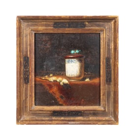 SHERRIE MCGRAW, STILL LIFE WITH JAR, 1989 O/B