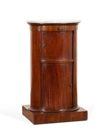19TH C. ENGLISH NEOCLASSICAL BEDSIDE CABINET
