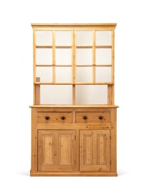 19TH C. BRITISH PINE STEPBACK KITCHEN DRESSER