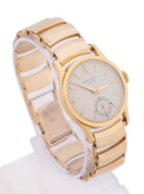 PATEK PHILIPPE CALATRAVA 18K MEN'S WATCH, 14K BAND