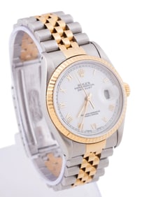 ROLEX SS & GOLD DATEJUST WATCH, REF. 16233
