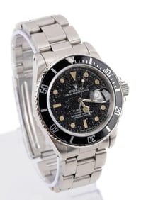 ROLEX SUBMARINER REF. 16800 W/ BLACK CRACKLE DIAL