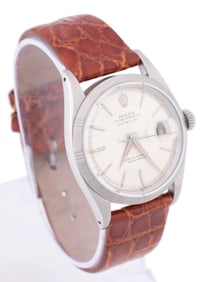 ROLEX STAINLESS DATEJUST REF. 1603, PIE PAN BEZEL