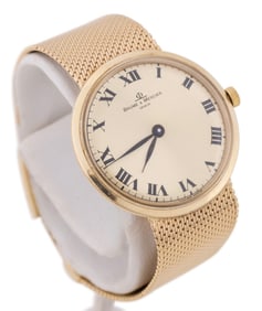 BAUME & MERCIER 14K YG WRIST WATCH & MESH BAND