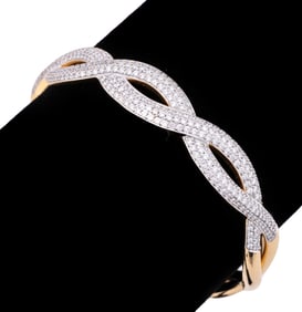 KAT FLORENCE 1.97 CTW DIAMOND BANGLE BRACELET