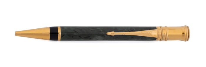 PARKER DUOFOLD JADE MARBLED BALLPOINT PEN